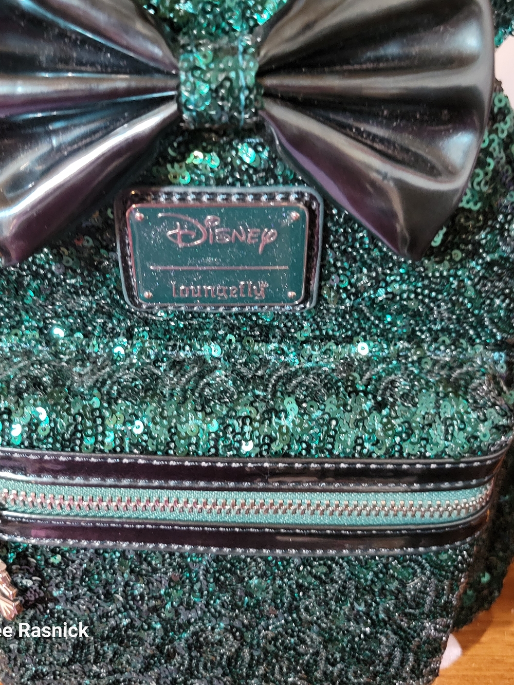 Loungefly L.E. (GRAIL) Emerald Sequin Mini Backpack. Nwt - Picture 2 of 5